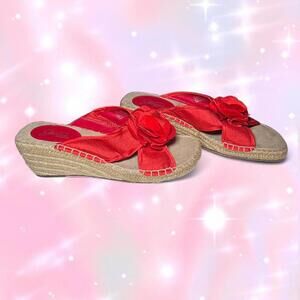 Red Flower Jessica Jaden Summer Sandals